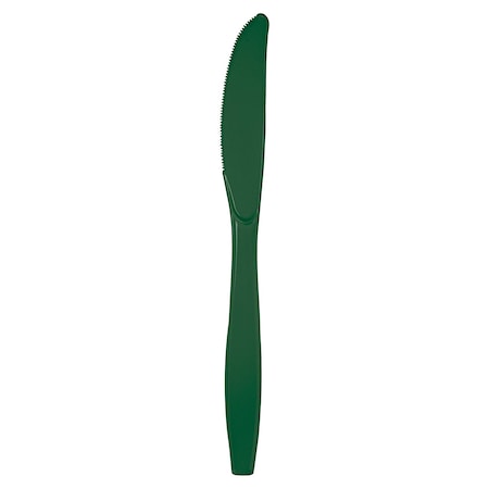 Touch Of Color Hunter Green Plastic Knives, 7.5", 288PK 019924